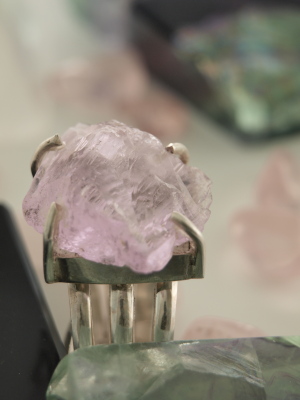 Pink Kunzite Ring in Sterling Silver